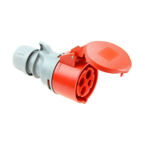 Eluttag Solera 903142a CETAC Med lock Röd IP44 16 A Aeriell