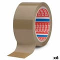Miniatyrbild 1 av 2: Självhäftande band TESA Förpackning Brun 50 mm x 66 m (6 antal)