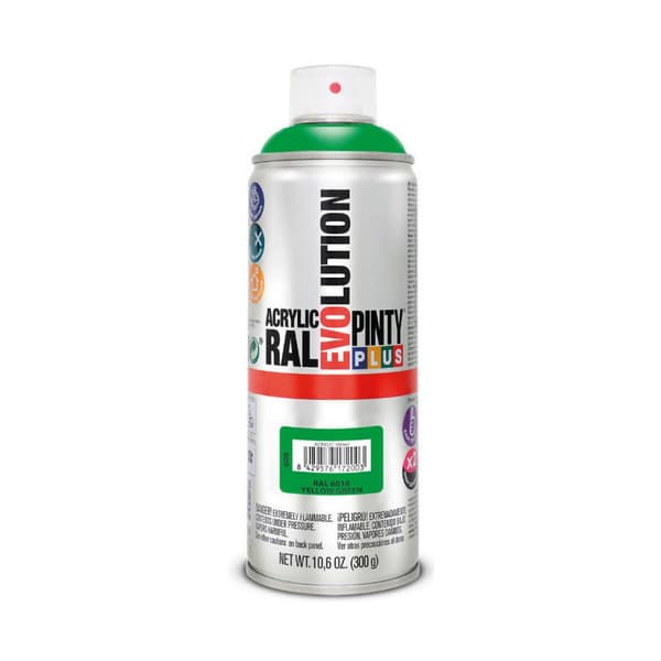 Sprejfärg Pintyplus Evolution RAL 6018 400 ml Yellow Green