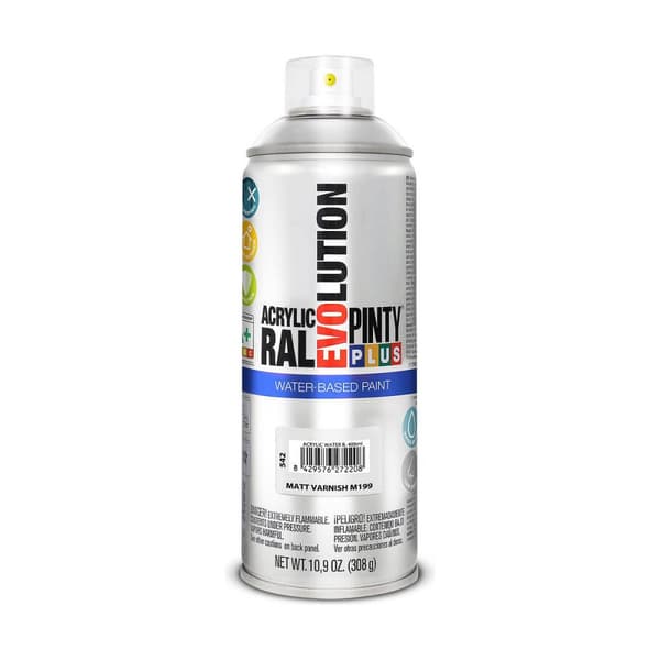 Lacksprej Pintyplus Evolution M199 Matt Vattenbaserat 400 ml Ofärgad