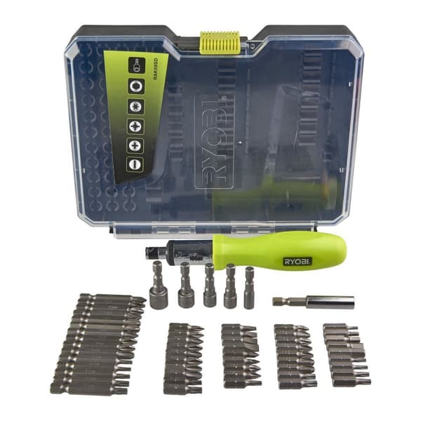 Set med spikar och skruvmejsel Ryobi RAK59SD