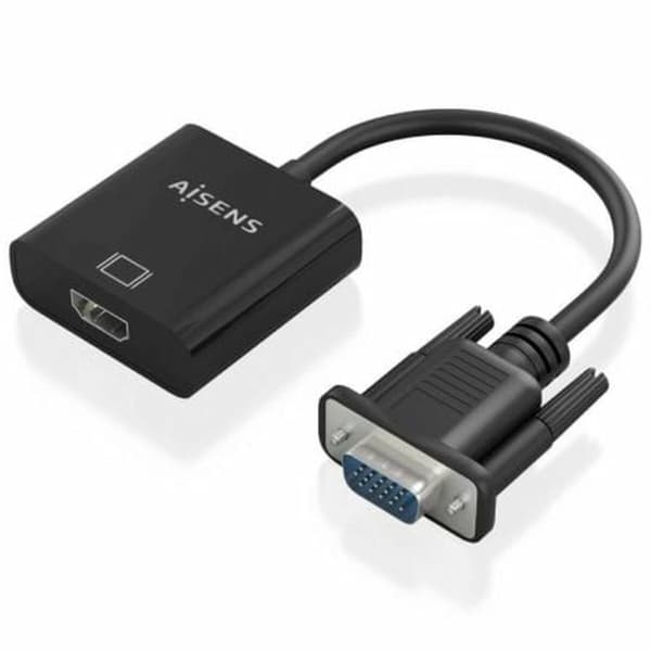HDMI til VGA Aisens A115-0873 20 cm Sort