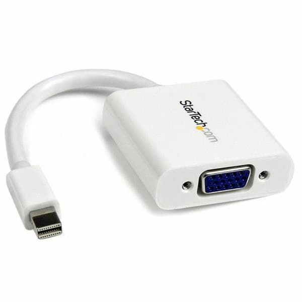 Mini DisplayPort til VGA-adapter Startech MDP2VGAW Hvid Sort 0,12 m
