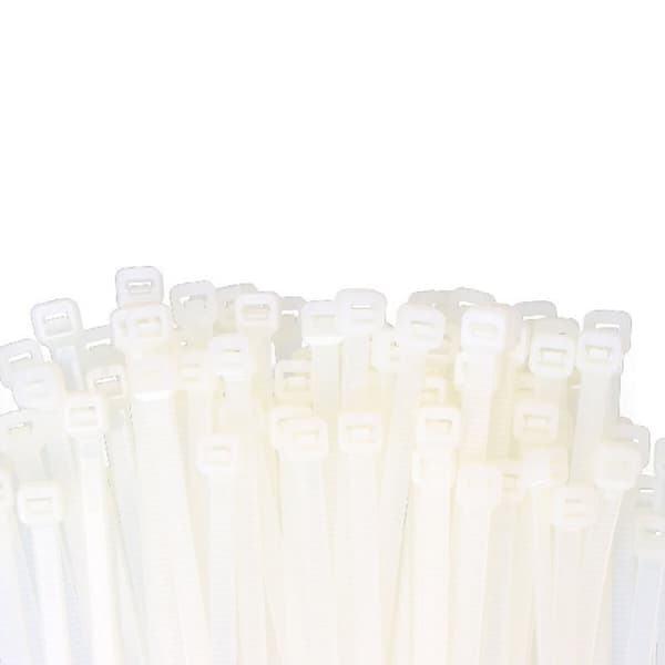 Kabelbindere i nylon EDM 48325 Hvid Natur 250 x 4,8 mm (100 enheder)