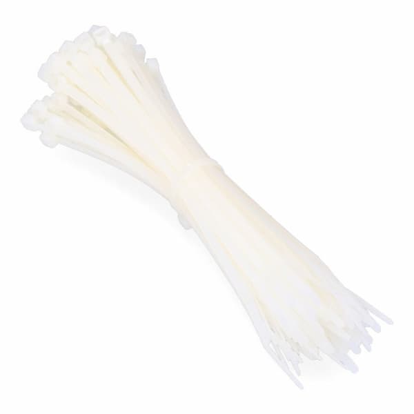 Kabelbindere i nylon EDM 48325 Hvid Natur 250 x 4,8 mm (100 enheder)