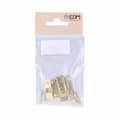 Miniatyrbillede 2 af 2: Dørbolt EDM 85082 Gylden Stål Poleret messing 25 mm 35 mm 25mm Fastgøringsemne