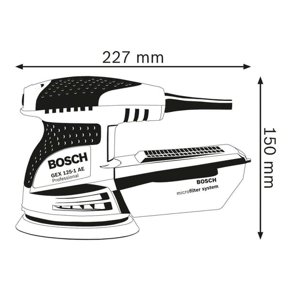 Sav BOSCH GEX 125-1 AE