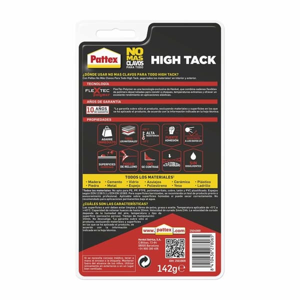 Pikatarra Pattex 14010250 Valkoinen 142 g Massa