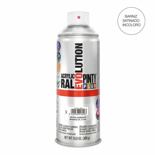 Lakkaspray Pintyplus Evolution S199 400 ml Satiiniviimeistely Väritön