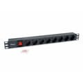 Miniatyrbillede 1 af 2: Schuko 19 "8 Way multistikdåse Equip 333283