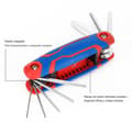 Miniatyrbillede 4 af 8: Unbrakonøgler Workpro Foldbar 8 Dele
