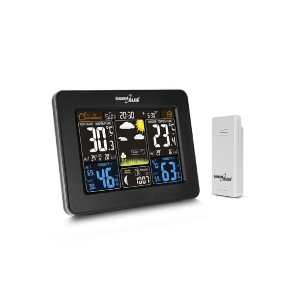 Monitoiminen sääasema Greenblue GB523 Musta