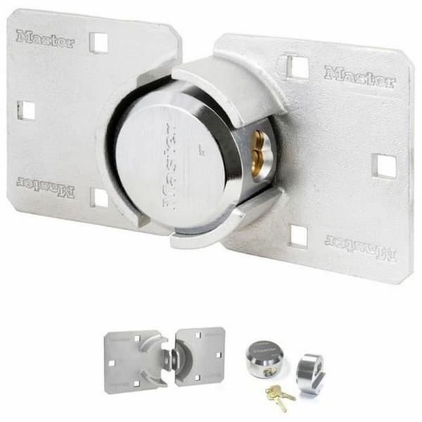Hänglås med nyckel Master Lock Zink Rektangulär (4 antal)