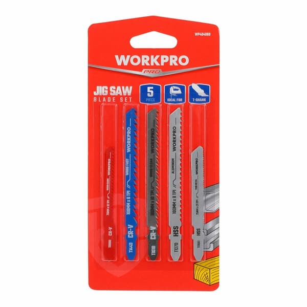 Sagblad Workpro Nøkkelhullsag Tre Metall 5 Deler