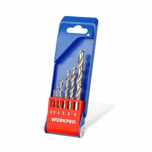Spolset Workpro 2, 3, 4, 5, 6 y 8 mm Metall 6 Delar