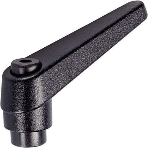 HALDER Justerbar spännspak Svart d1 = 22 mm / d2=M10 - 24400.0424