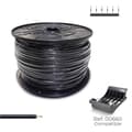Miniatyrbillede 1 af 2: Elektrisk kabel med systembeskyttelsemekanisme Sediles Sort 400 m h07z1-k Spole