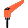 Miniatyrbild 1 av 3: HALDER Justerbar spännarm Orange d1 = 14 mm / d2 = M6 / l1 = 12 mm - 24400.0131