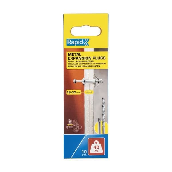Expansionsankare - Rapid - 5001551 - Ø11x65 mm - Skruv M5x74 - Paket om 10 st.