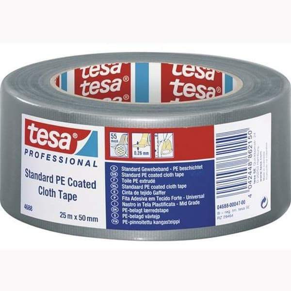 Självhäftande band TESA Grå