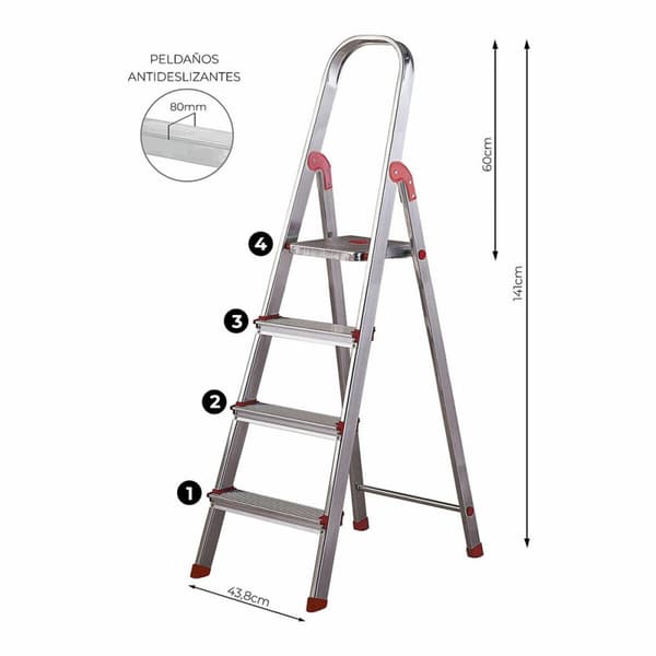Hopfällbar stege Rolser Aluminium