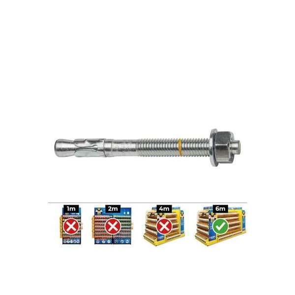 Godkänt ankare - GENERISK - Ce Bap 8-115 / 50 - Zink - Torx - Försänkt - 40 stycken