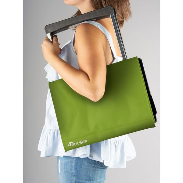 Ostoskärry Rolser Plegamatic Original MF Lime väri 40 L Taitettava