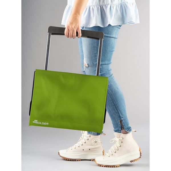 Ostoskärry Rolser Plegamatic Original MF Lime väri 40 L Taitettava