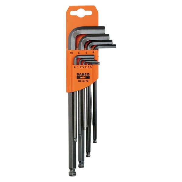 Insexnyckelsats Bahco 1,5 mm - 10 mm 9 Delar