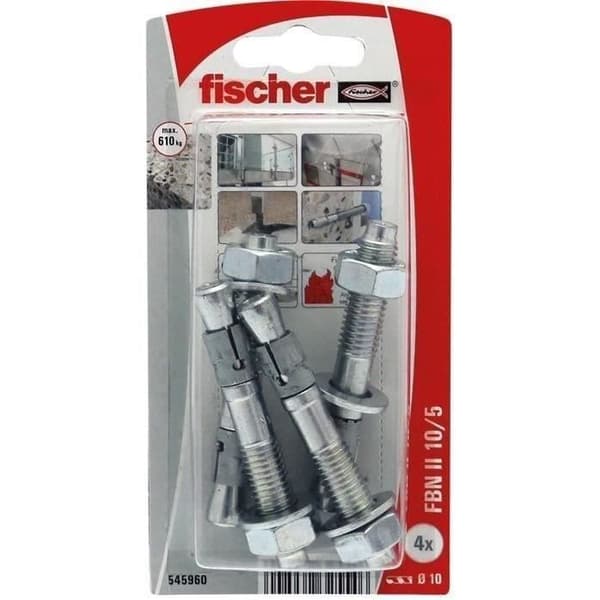 FISCHER - Goujons fbn ii 10/5-4k blister med 10