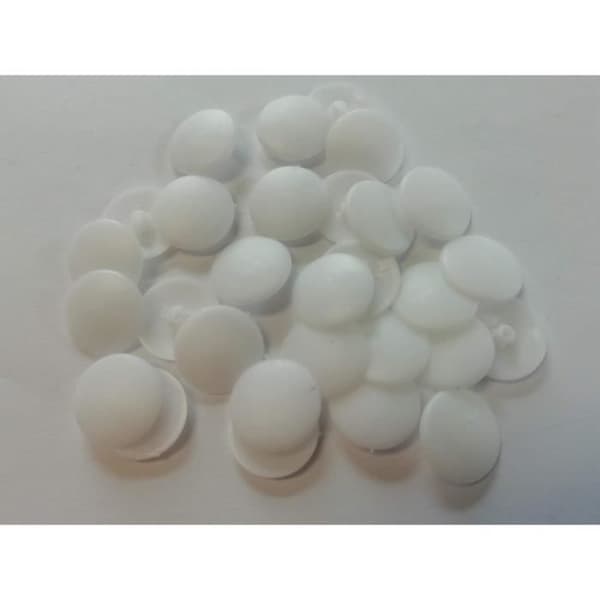Cache-vis - VYNEX - n°2 - Plast - Vit - Förpackning om 30