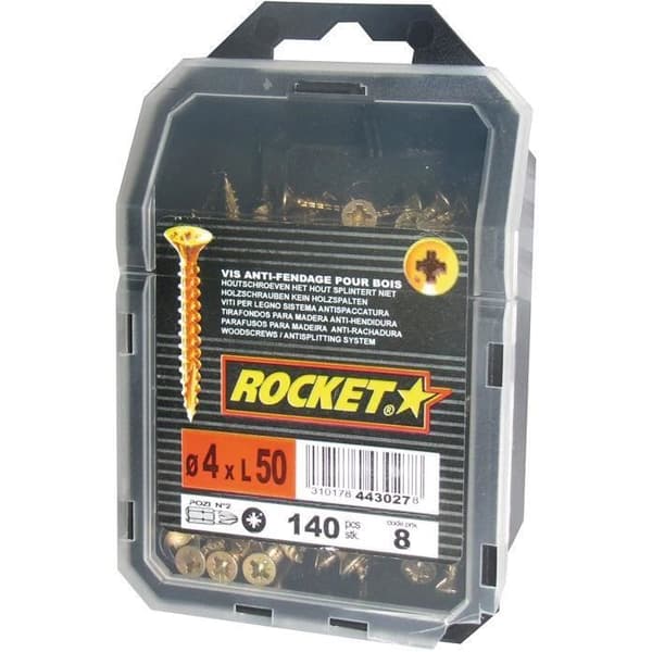 Vis Rocket med försänkt huvud Pozi - 4x50 mm