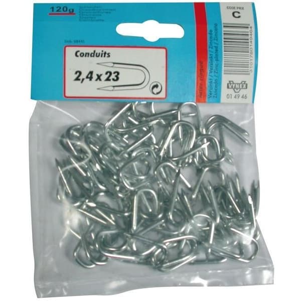 Kondukt - förzinkad stål - 2.4x23 mm