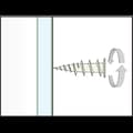 Miniatyrbild 5 av 6: Skruvplugg - CELO - GKD - Förstärkt nylon - Pack om 50 - Snabb installation