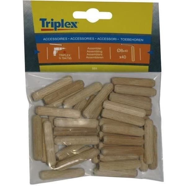Tourillon trä - 8x40 mm