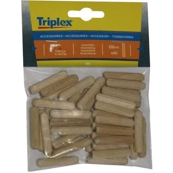 Tourillons trä - 10x40 mm