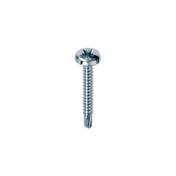 500 DRILLEX självborrande skruvar, cylindriskt huvud, PH2, D. 4,2 x 32 mm, vit zinkpläterad
