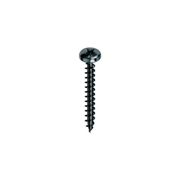 500 Panelvit universalskruvar, cylindriskt huvud, PZ2, D. 5 x 35 mm, NEROPLUS, smord