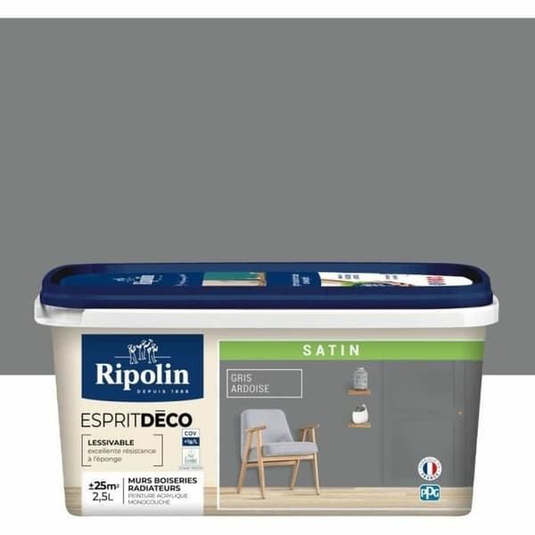 Grundfärg Ripolin Grå Satinfinish 2,5 L