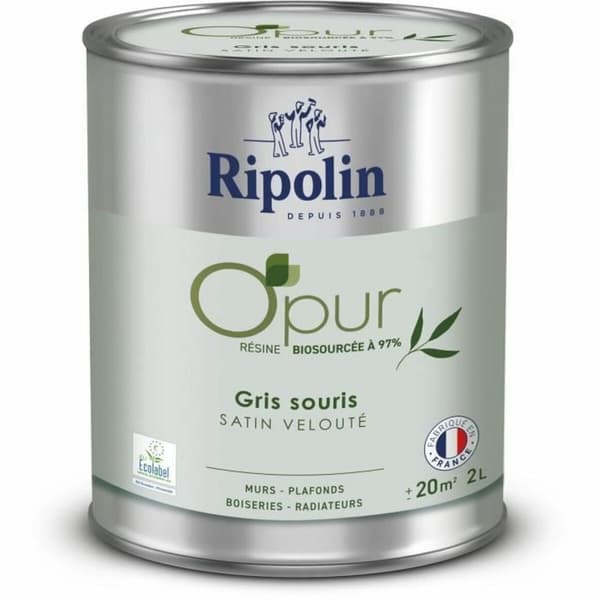 Pohjamaali Ripolin Harmaa Satiiniviimeistely 2 L