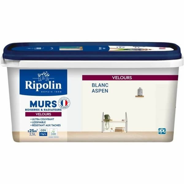 Pohjamaali Ripolin Valkoinen 2,5 L Matta