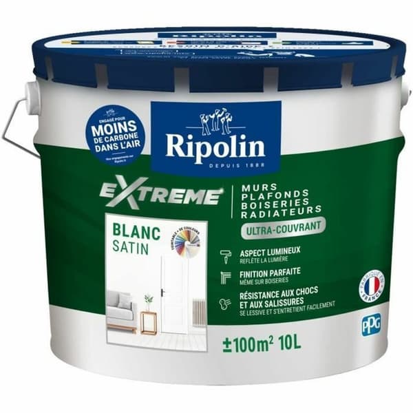 Grunderingsmaling Ripolin Hvid Satin finish 10 L