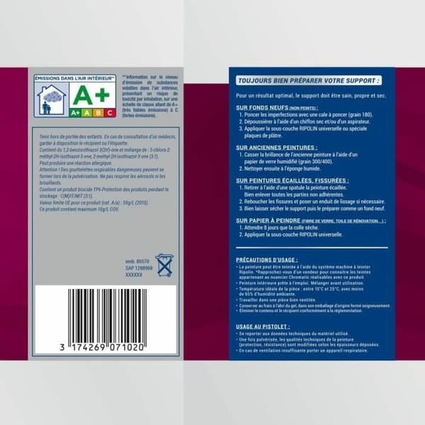 Grunderingsmaling Ripolin Hvid 5 L Mat