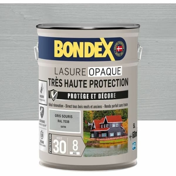 Grundfärg Bondex Grå Satinfinish 5 L