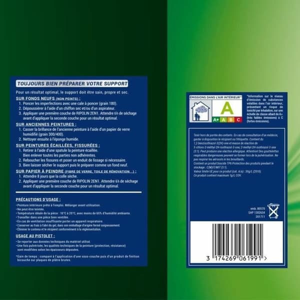 Grundfärg Ripolin Vit Satinfinish 10 L