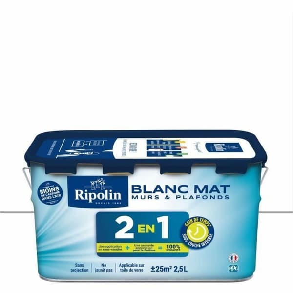 Grundfärg Ripolin Vit Matt 2,5 L