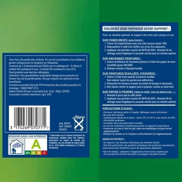 Grundfärg Ripolin Vit Satinfinish 2,5 L