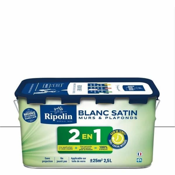 Grundfärg Ripolin Vit Satinfinish 2,5 L