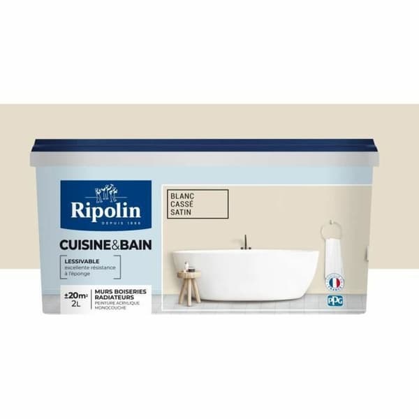 Grundfärg Ripolin Vit Satinfinish 2 L