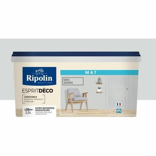 Grundfärg Ripolin Grå Matt 2,5 L